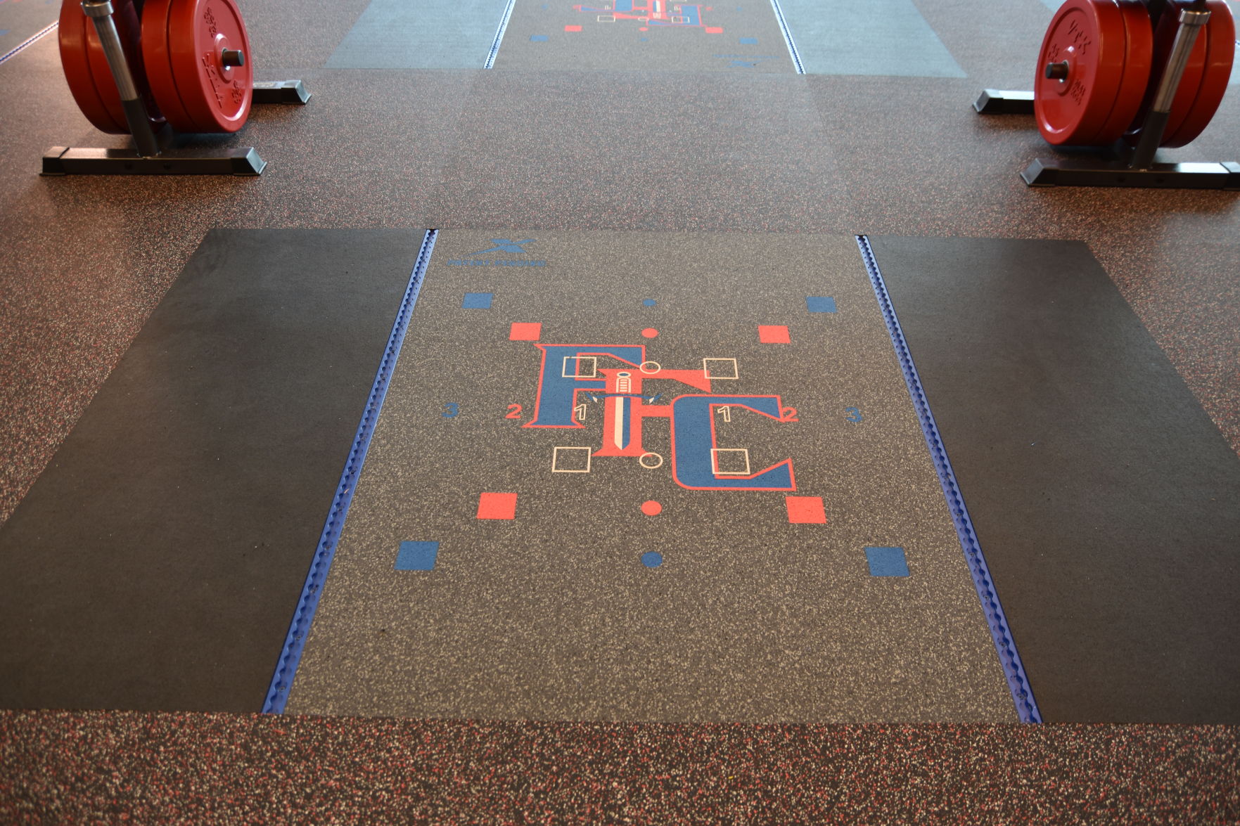 Fountain-Fort Carson weight room floor